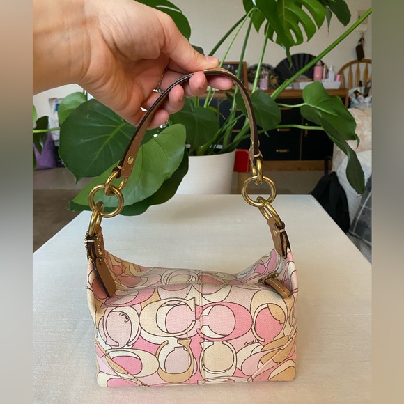 Pink Coach Canvas Print Bag - Picture 1 of 6